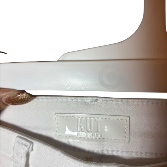 KUT from the Kloth White Raw Hem Bootcut Jeans – Women’s Size 2P - Picture 5 of 5